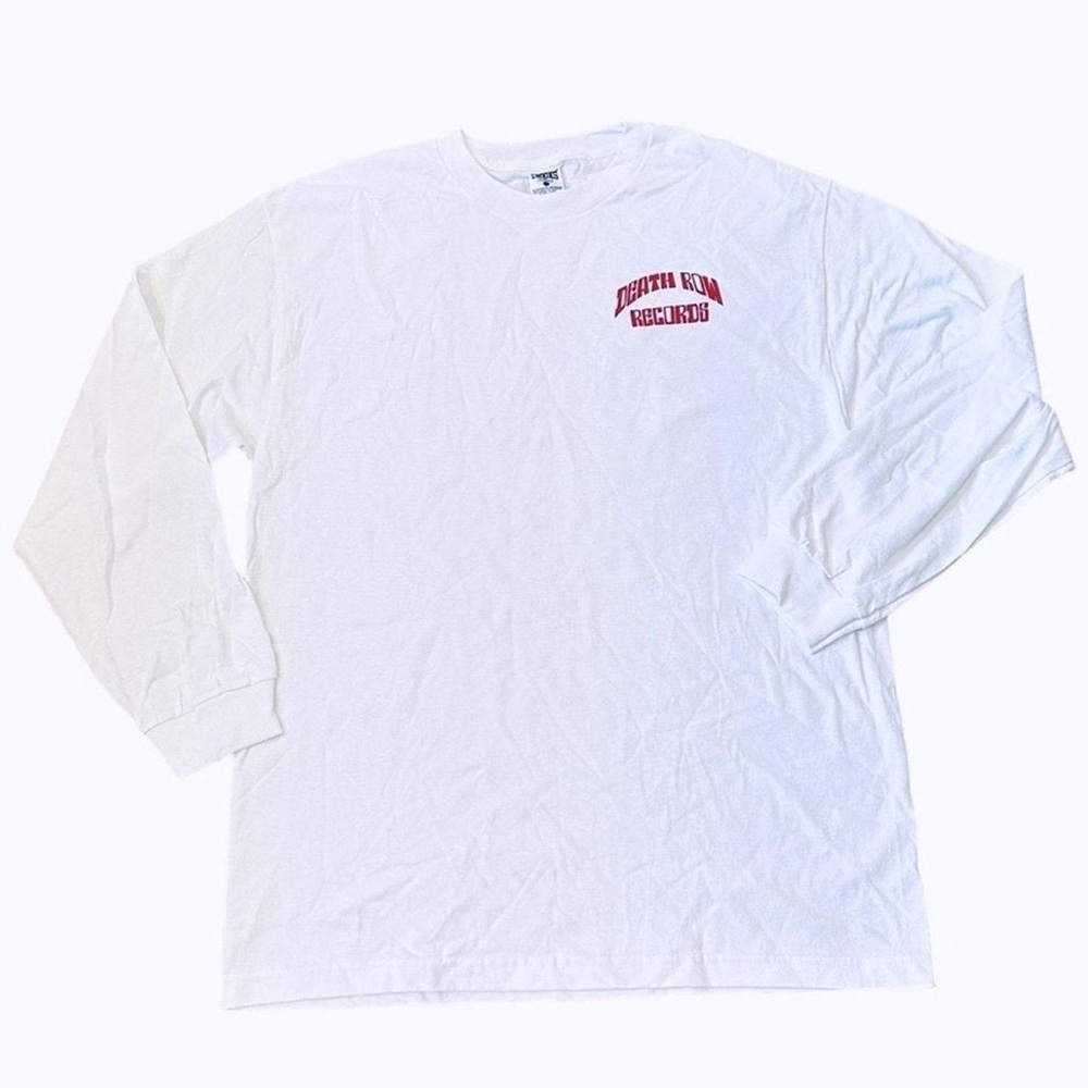 Death Row Records White Long Sleeve Tee